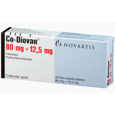 Купить Ко-Диован CODIOVAN 80 mg/12,5 mg/98 Шт в Москве